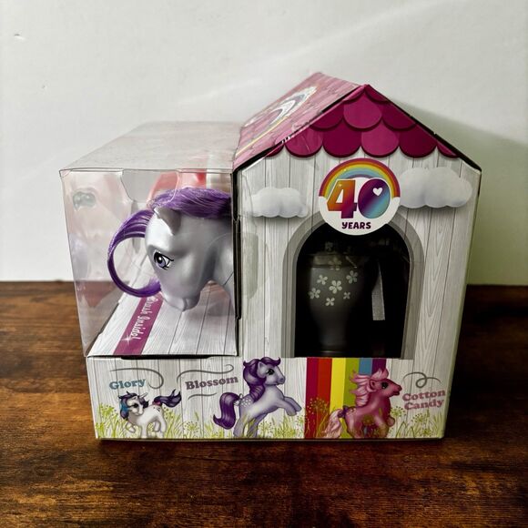 My Little Pony Pearly Pearlized G1 Cotton Candy Blossom Glory 40 Years Retro NIB - Picture 4 of 4